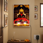 Neminath Bhagwan LED Photo Frame | 12×17 Inch | Silver Border