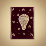 Girnar Shankh Embroidered Devotional Diary - Maroon