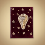 Girnar Shankh Embroidered Devotional Diary - Maroon
