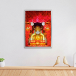 Adinath Bhagwan LED Photo Frame | 12×17 Inch | Silver Border