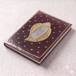 Girnar Velvet Notebook with Handcrafted Shankh Design