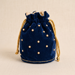 Girnar Neminath Pearl Potli(Blue)