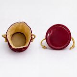 Girnar Neminath Velvet Potli (maroon)