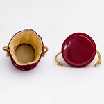 Girnar Neminath Velvet Potli (maroon)