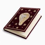 Girnar Shankh Embroidered Devotional Diary - Maroon