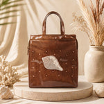 Samyak Premium Shankh Tote Bag – Brown