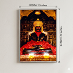 Neminath Bhagwan LED Photo Frame | 12×17 Inch | Silver Border