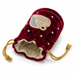Girnar Neminath Velvet Potli (maroon)