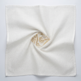 Girnar Gold Embroidered White Rumal