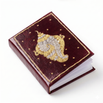 Girnar Zardozi Shankh Embroidered Hardbound Notebook | Handcrafted Diary