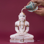 Girnar Meenakari Shankh Kalash | Turquoise & Silver