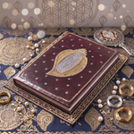 Girnar Velvet Notebook with Handcrafted Shankh Design