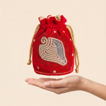 Girnar Darshan Sacred Potli Bag (Red)
