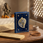 Girnar Pearl Zardozi Paisley Embroidered Velvet Notebook | Handcrafted Diary