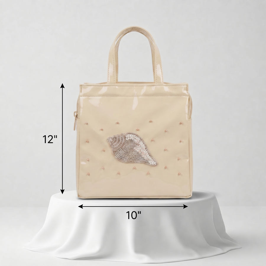 Samyak Premium Shankh Tote Bag – Ivory