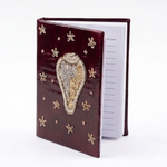 Girnar Shankh Embroidered Devotional Diary - Maroon