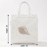 Samyak Premium Shankh Tote Bag – White