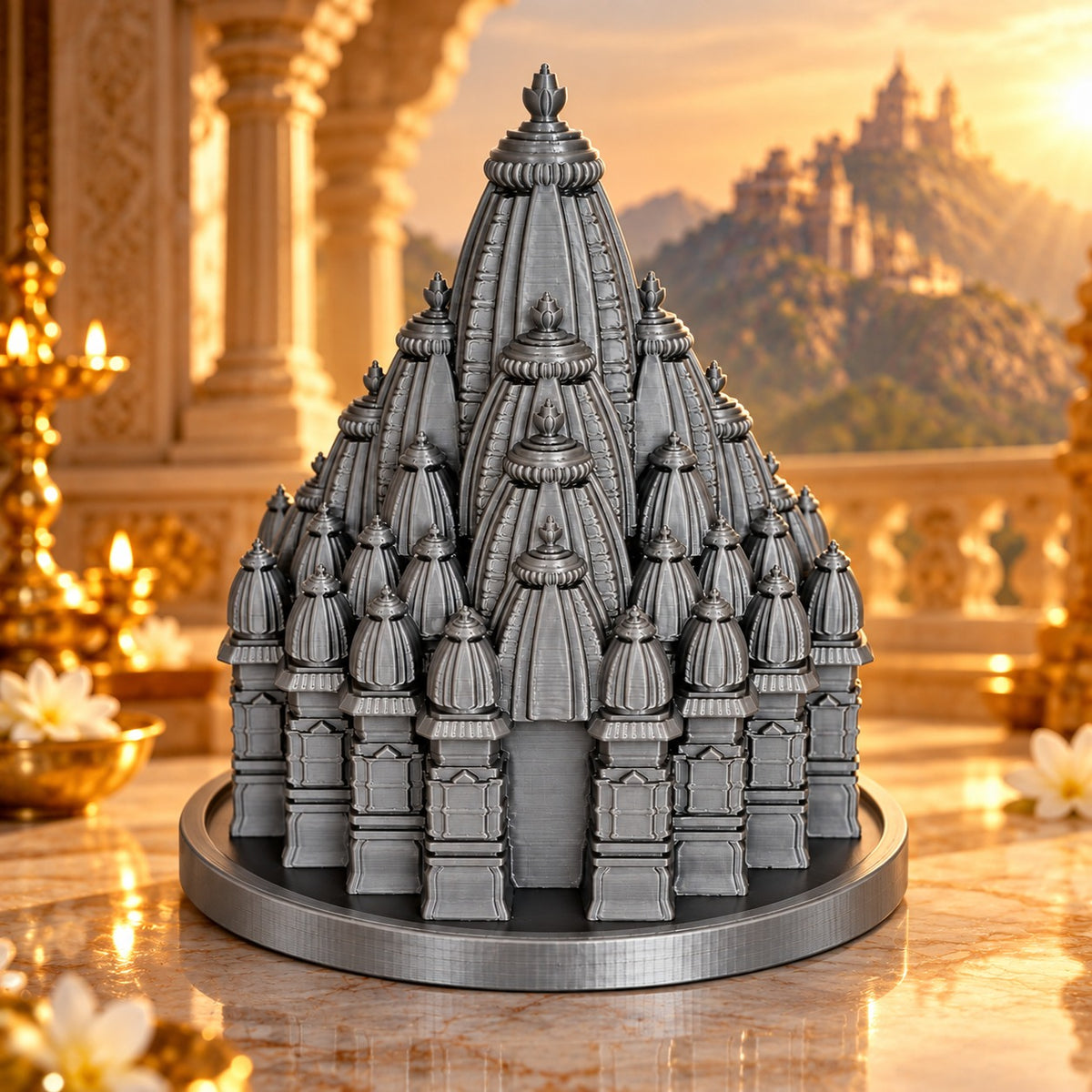 Girnar Temple Miniature – Sacred Replica