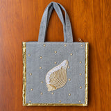Girnar Shankh Silver Devotional  Bag