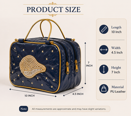 Girnar Dham Handbag – Navy Blue