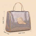 Girnar Dham Handbag – Silver Grey