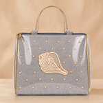 Girnar Dham Handbag – Silver Grey