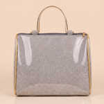 Girnar Dham Handbag – Silver Grey
