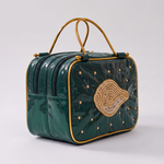 Girnar Dham Handbag – Emerald Green