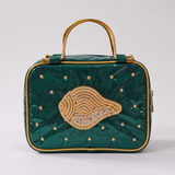 Girnar Dham Handbag – Emerald Green