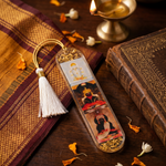 Girnar Tirth resin bookmark with tassel - Girnar Darshan
