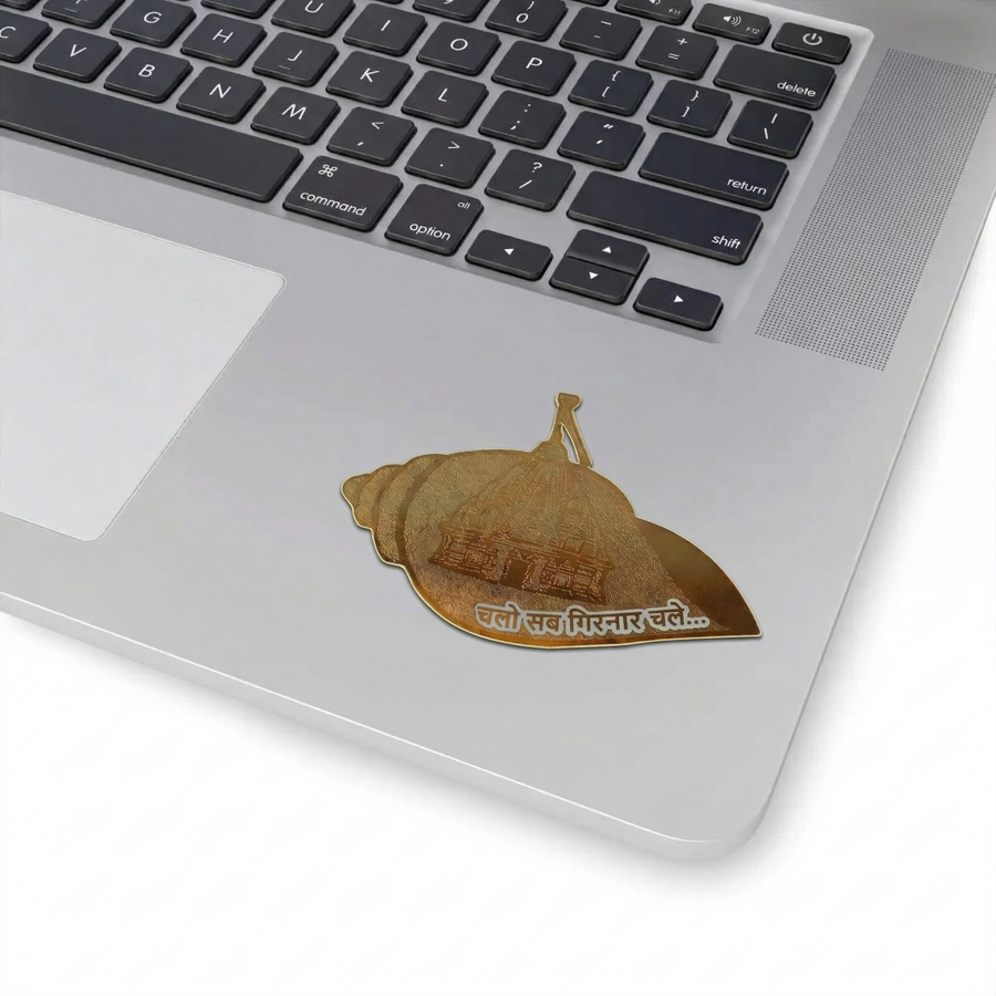 Girnar Sticker Hindi (Gold & Silver)