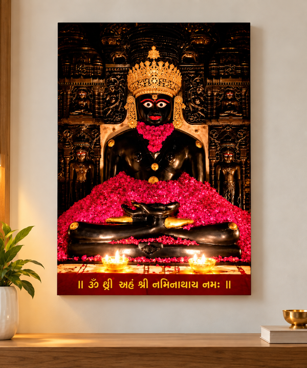 Neminath Bhagwan Light Frame(18×24 inch)