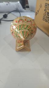 Girnar Meenakari Shankh Kalash | Gold & Ivory
