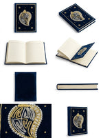 Girnar Pearl Zardozi Paisley Embroidered Velvet Notebook | Handcrafted Diary