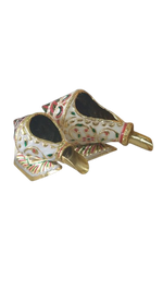 Girnar Meenakari Shankh Kalash | white & gold