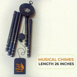Girnar musical wind chime black - Girnar Darshan Jain harmony