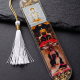 Girnar Tirth resin bookmark with tassel - Girnar Darshan