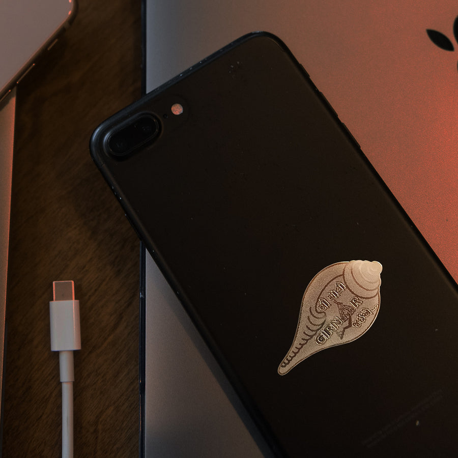 Girnar Sticker Gold (Filled & Transparent) Guj