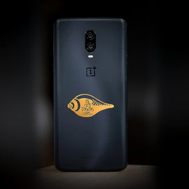 Girnar Mobile Sticker (Gold, Gujarati)