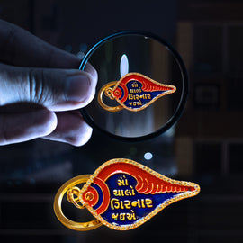 Girnar Keychain (1 Side Diamond | Gujarati)