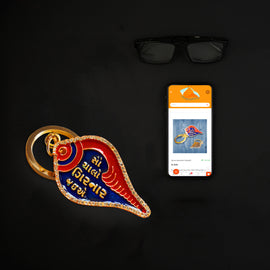 Girnar Keychain (1 Side Diamond | Gujarati)