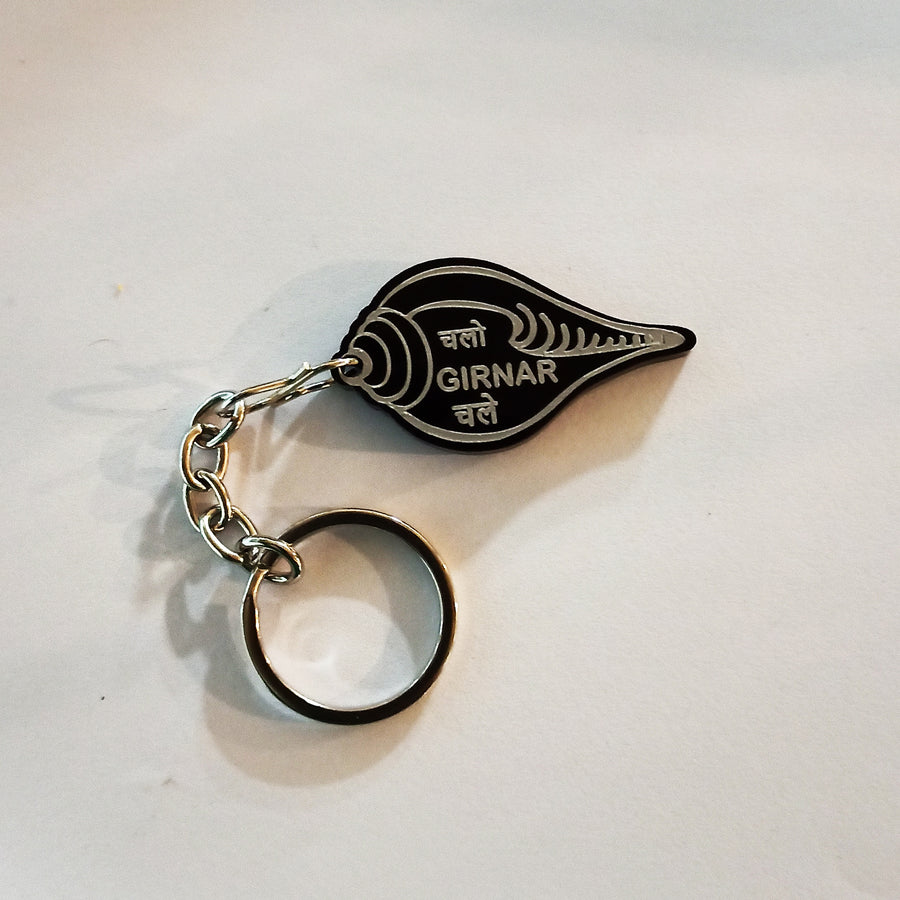 Chalo Girnar Chale Black Keychain